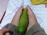 Footjob my cucumber 5