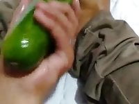 Footjob my cucumber 3